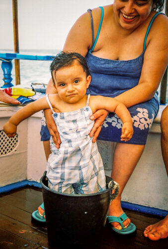 baby on schooner Buzios