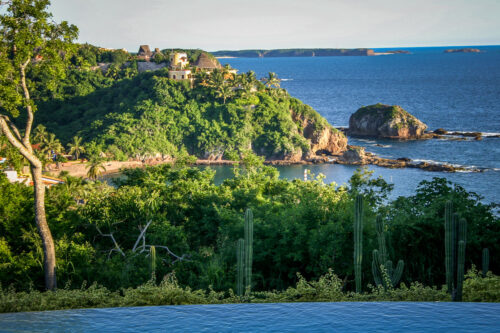 view of coast from Careyes Altiplano villa