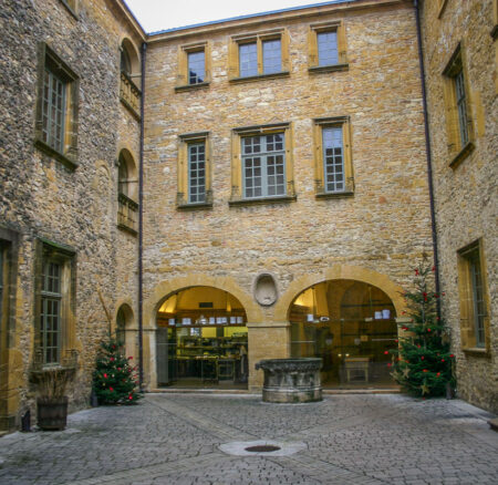 A SNOWY HOLIDAY WEEKEND IN A CASTLE  OUTSIDE LYON