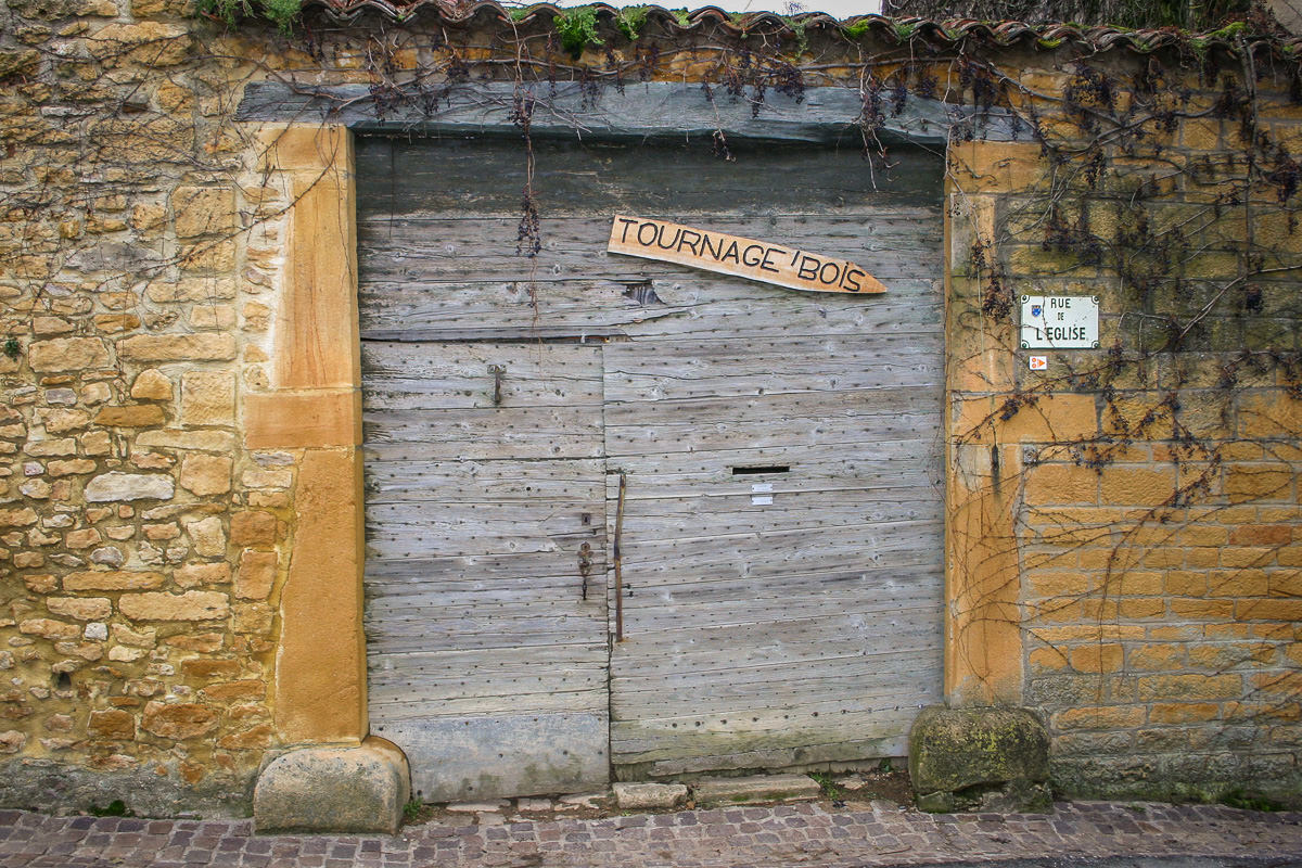 old doorway Château de Bagnols