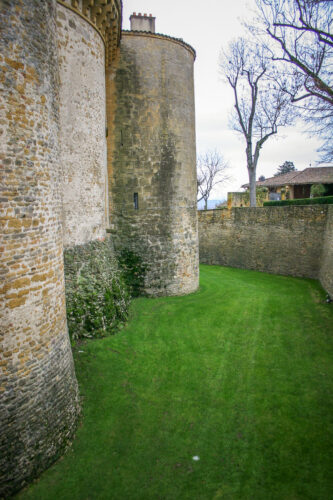 Château de Bagnols castle walls