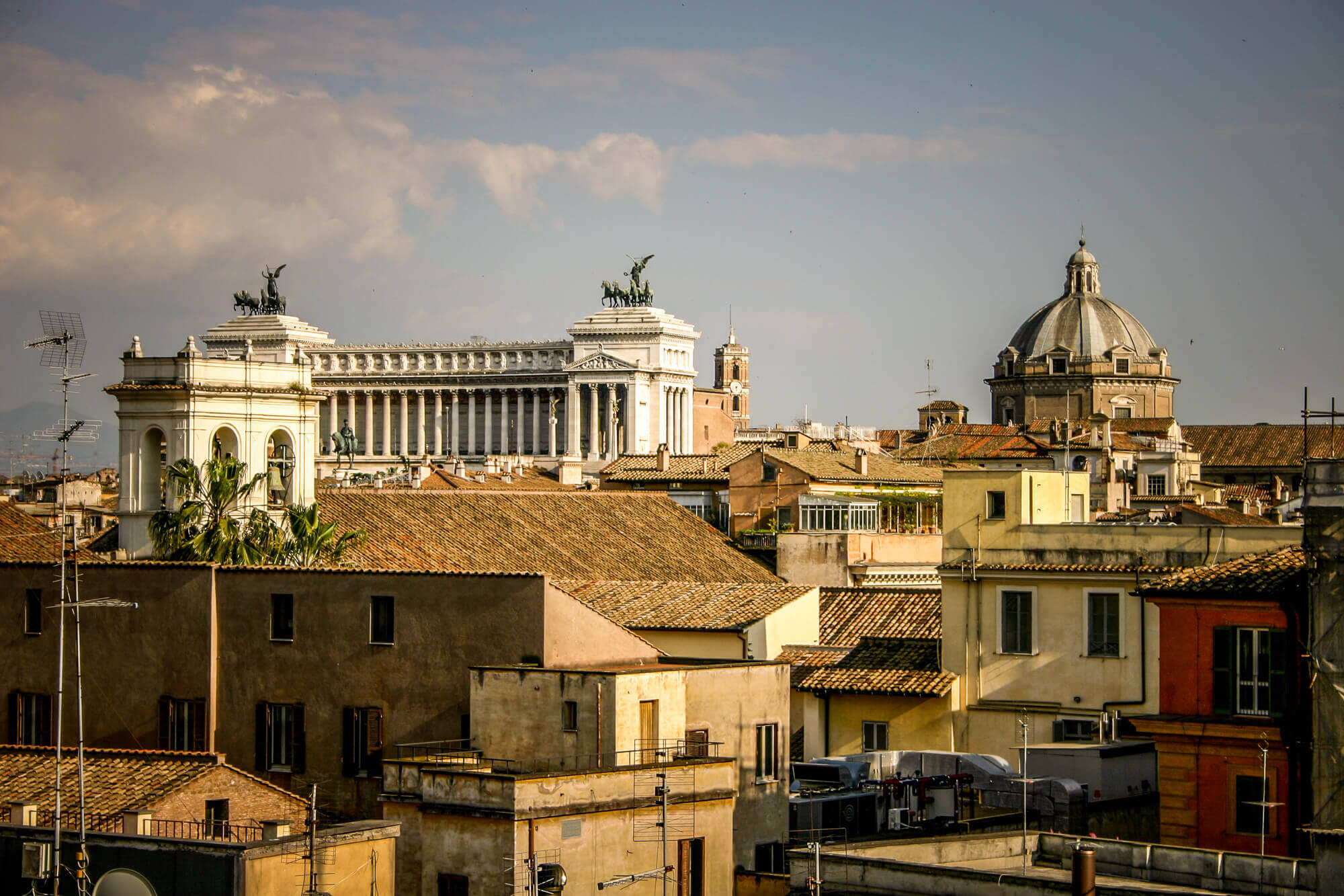 view of Rome from Albergo del Senato