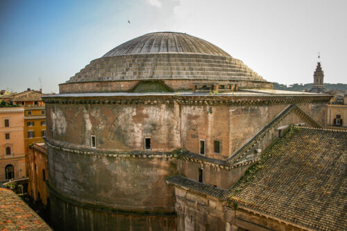 Pantheon roof from Albergo del Senato terrace