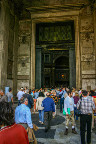 Pantheon entrance doors