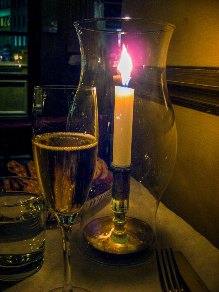 Candlelight meal Stockholm