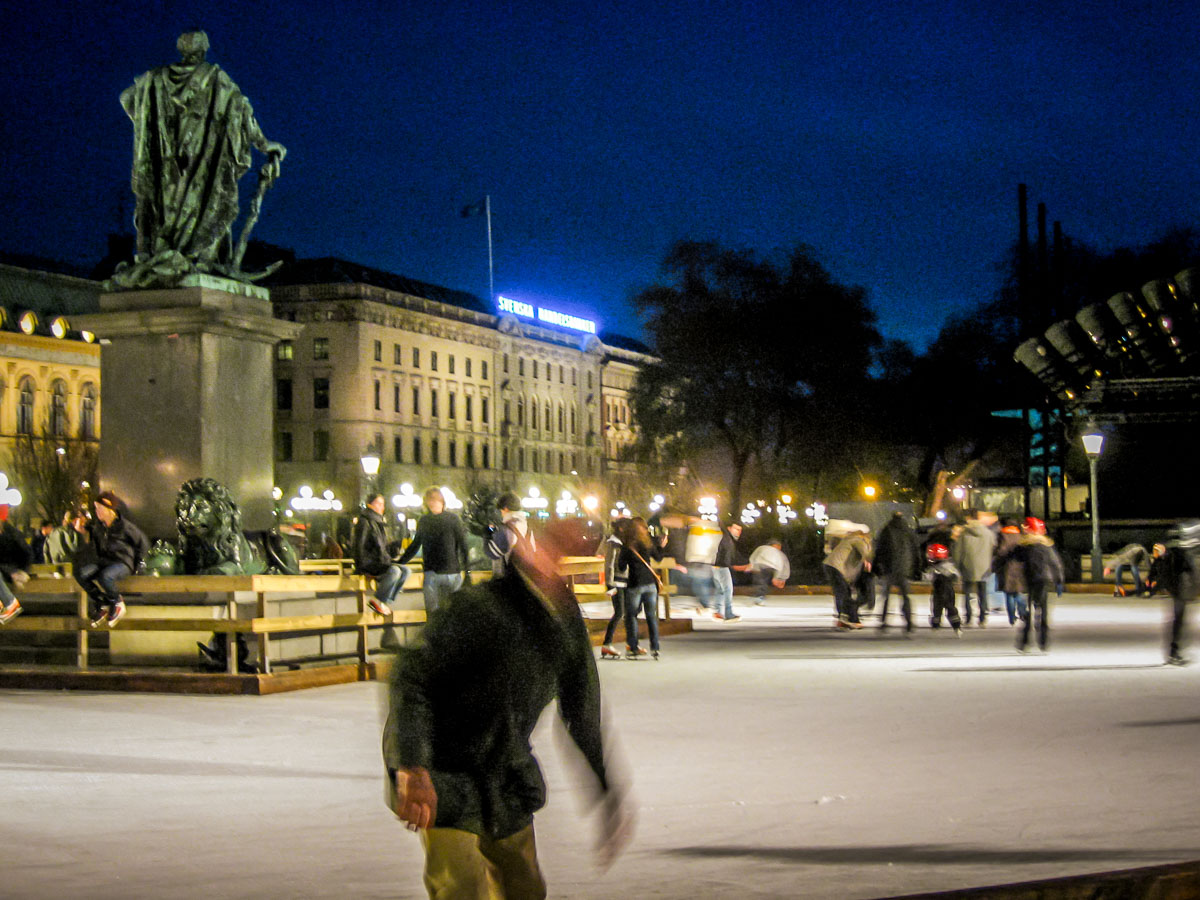 skating in Stockholm