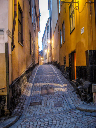 Gamla Stan Stockholm narrow street