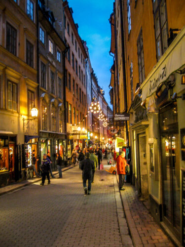 Stockholm shopping street