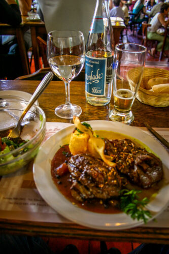 steak at parrilla san Telmo