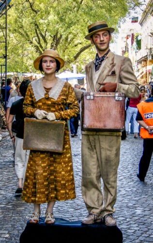 San Telmo street performers