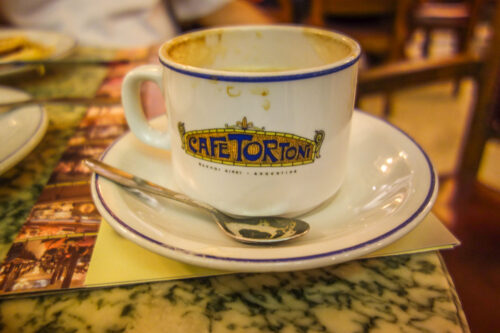 Cafe Tortoni coffee cup