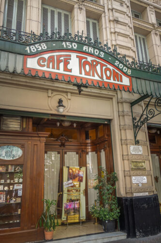 Cafe Tortoni entrance