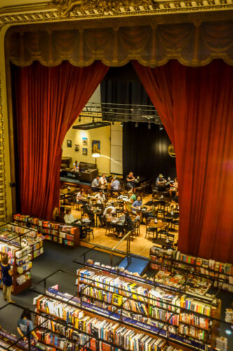 El Ateneo bookstore stage cafe