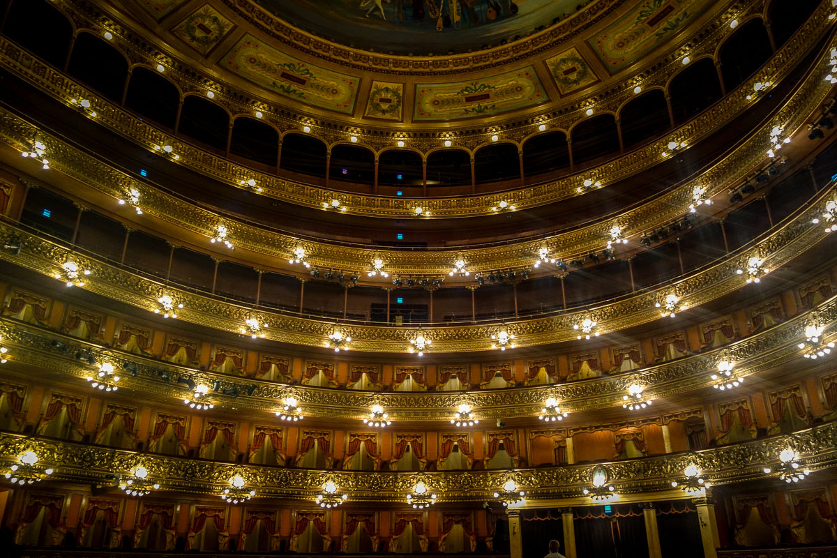 El Teatro Colón balconies