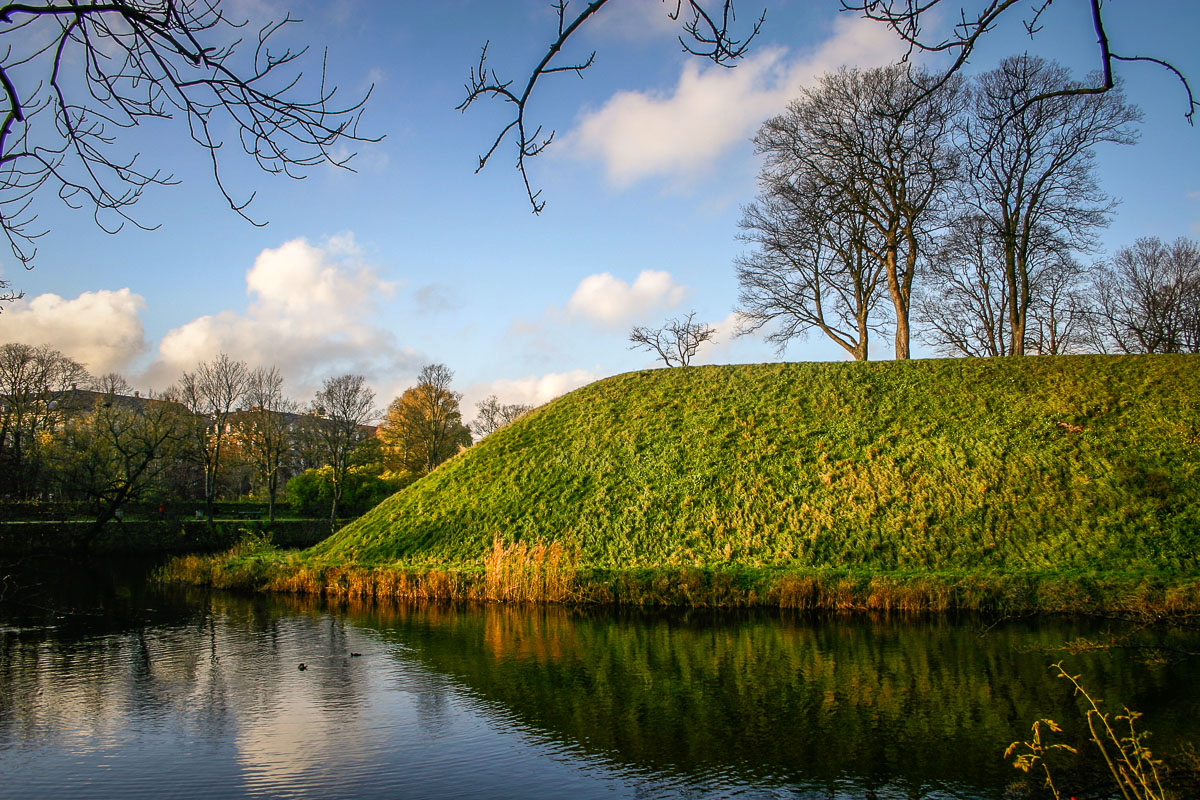 The Kastellet Citadel Copenhagen dike