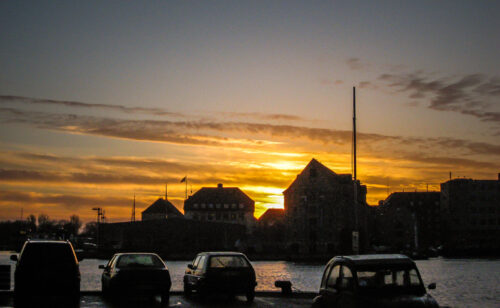 Nyhavn winter sunrise