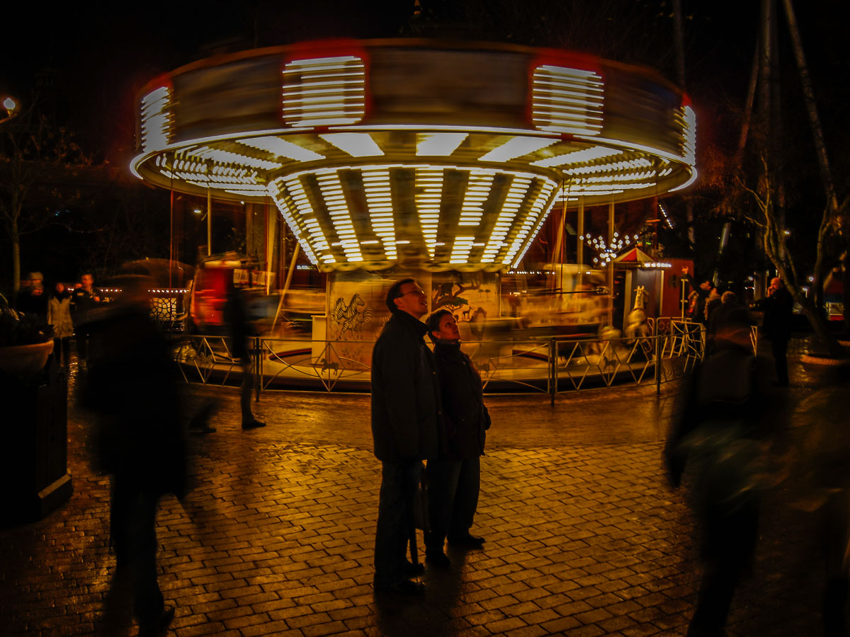 Tivoli Gardens couple carousel