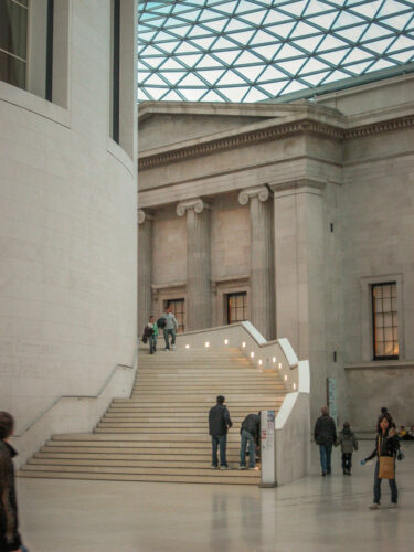 British Museum dramatic steps