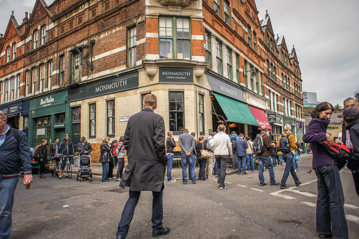 Borough Market Monmouth coffee exterior