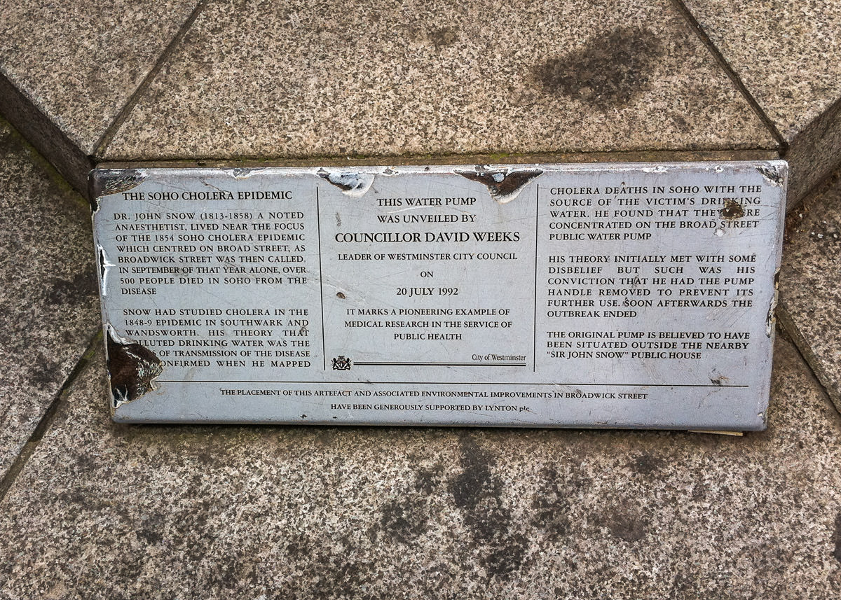 The Broad Street Pump plaque