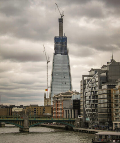 The Shard under construction