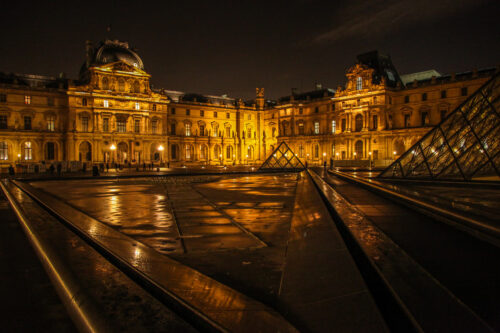The Louvre fountains