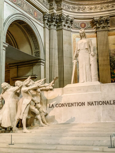 The Panthéon marianne statue