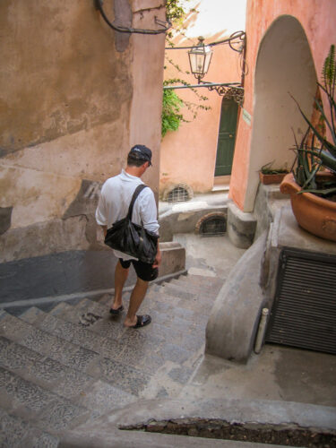 steps in Positano