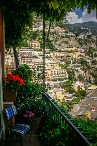 Hotel Miramare Positano balcony