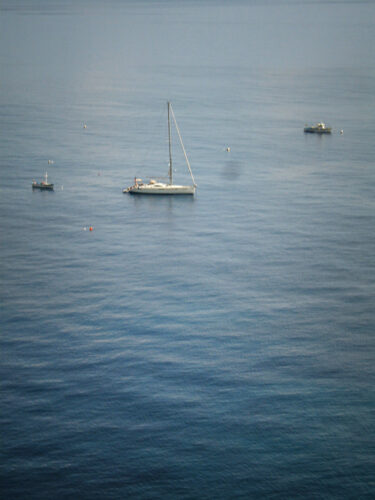 sailboat view from Hotel Miramare Positano