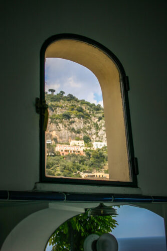 Hotel Miramare Positano window view