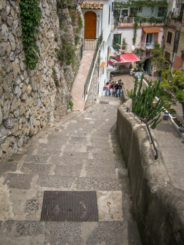 Steep stairs Positano