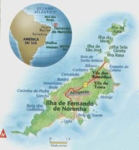 Fernando de Noronha map roads