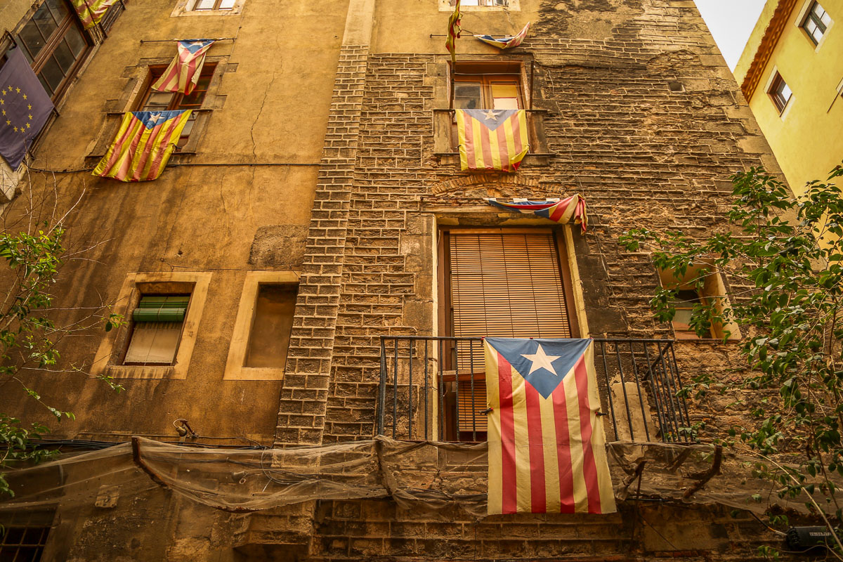 catalunya flag barcelona