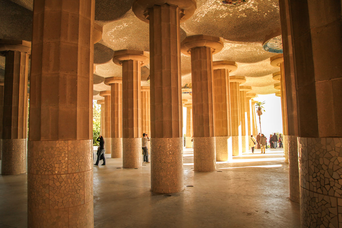 Park Güell colonnade