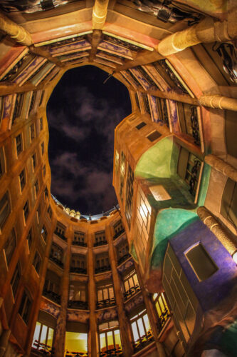 Casa Milà La Pedrera courtyard