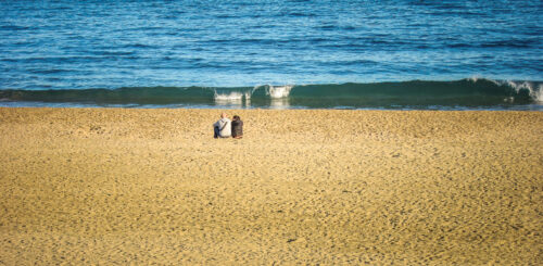 winter waves Barceloneta