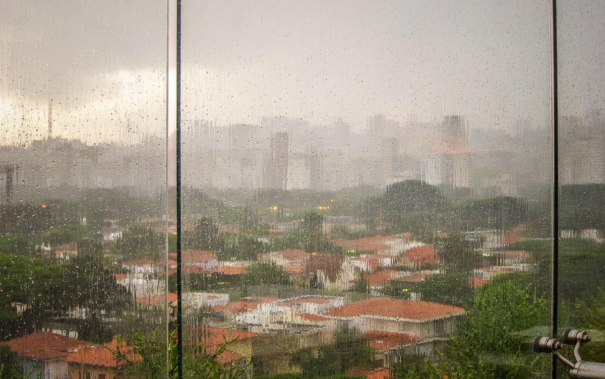 rainy view of Sao Paolo