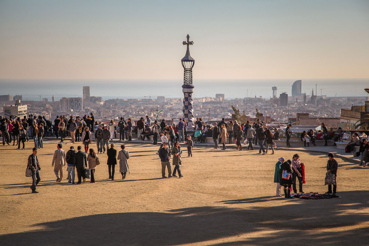 Park Güell views of city