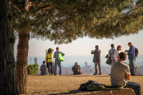 views over barcelona Park Güell