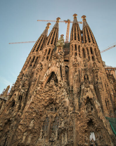 La Sagrada Família under construction