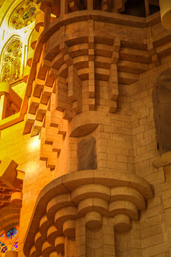 La Sagrada Família carved walls