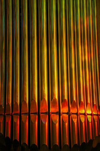 La Sagrada Família organ pipes detail