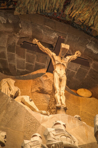 christ on cross La Sagrada Família