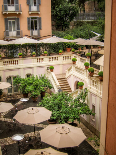 Hotel de Russie Roma terrace