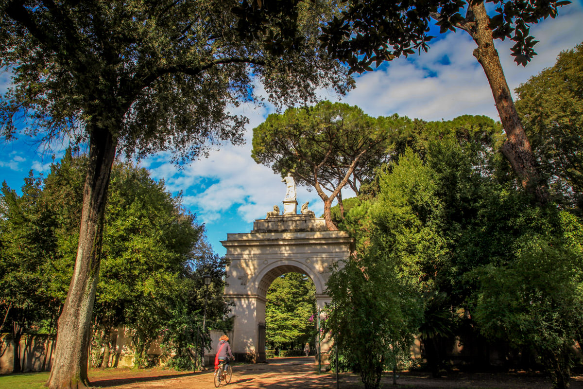 Villa Borghese Gardens arch