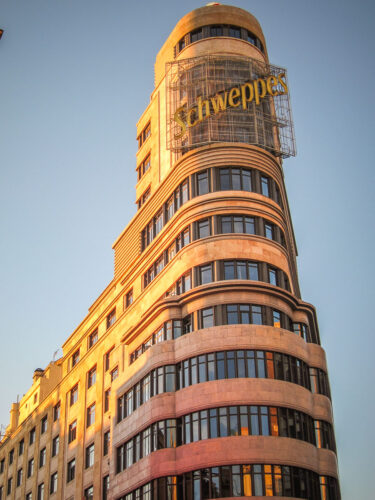 Schweppes building in Madrid