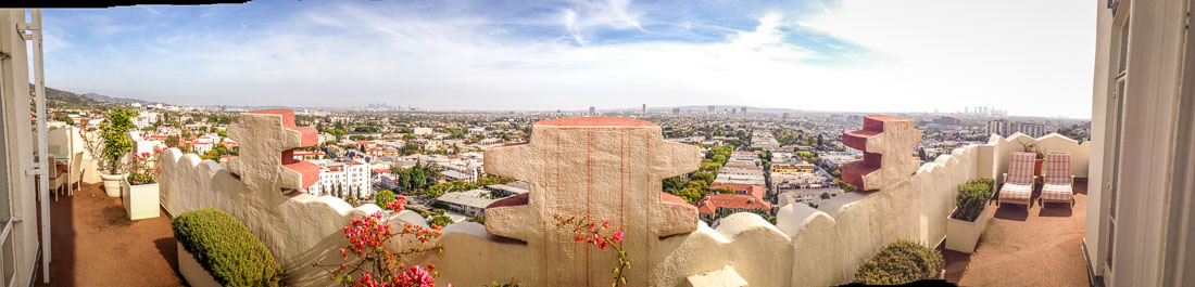 view from Sunset Tower penthouse