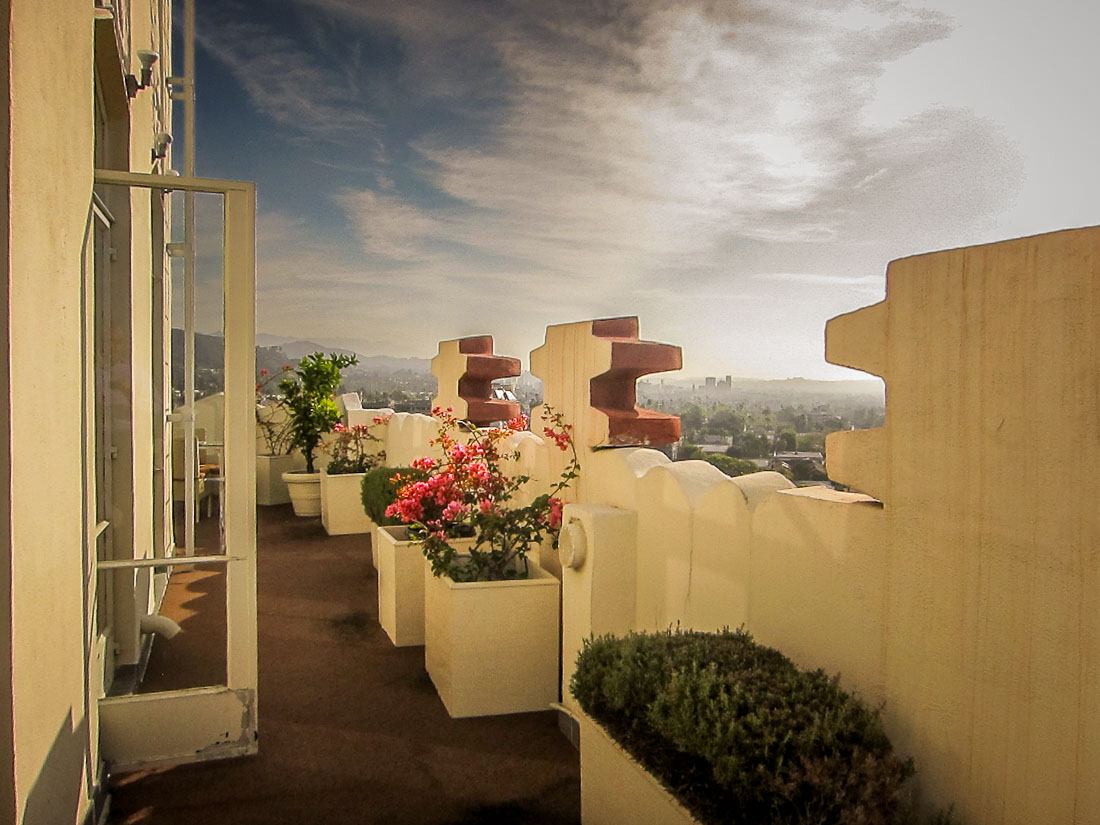 sunny morning Sunset Tower penthouse