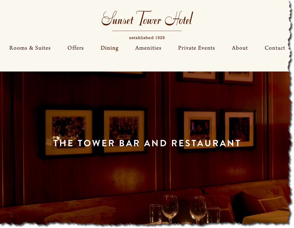 Sunset Tower Hotel Tower Bar